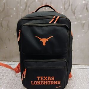 Nike Black and Orange Backpack with Durable Design